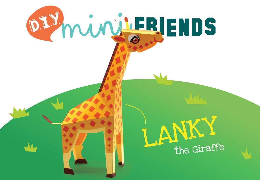 Mini Giraffe DIY Animal Paper Craft Kit
